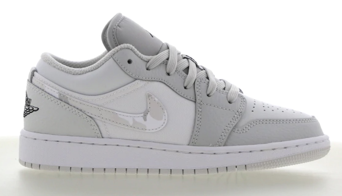 Air Jordan 1 Low GS Grey Camo