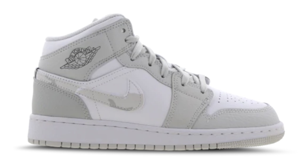Air Jordan 1 Low Mid GS Grey Camo