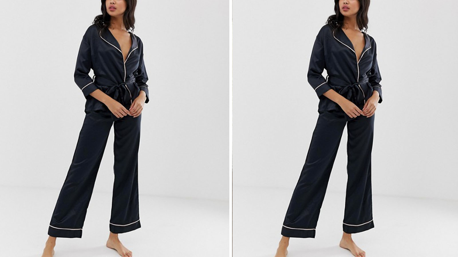 Bluebella wren satin kimono pj set