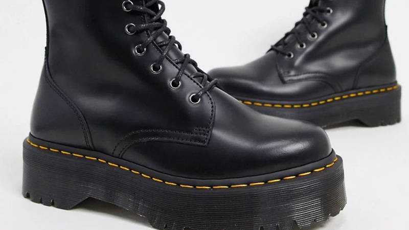 Dr Martens Jadon Platform 8 Eye Boots Black | Where To Buy | 15265001