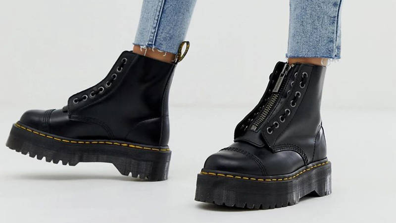 Dr Martens Sinclair Vegan Platform Boots Black