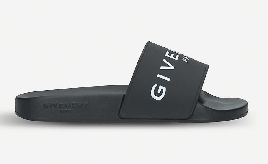 Givenchy Logo Slides Black