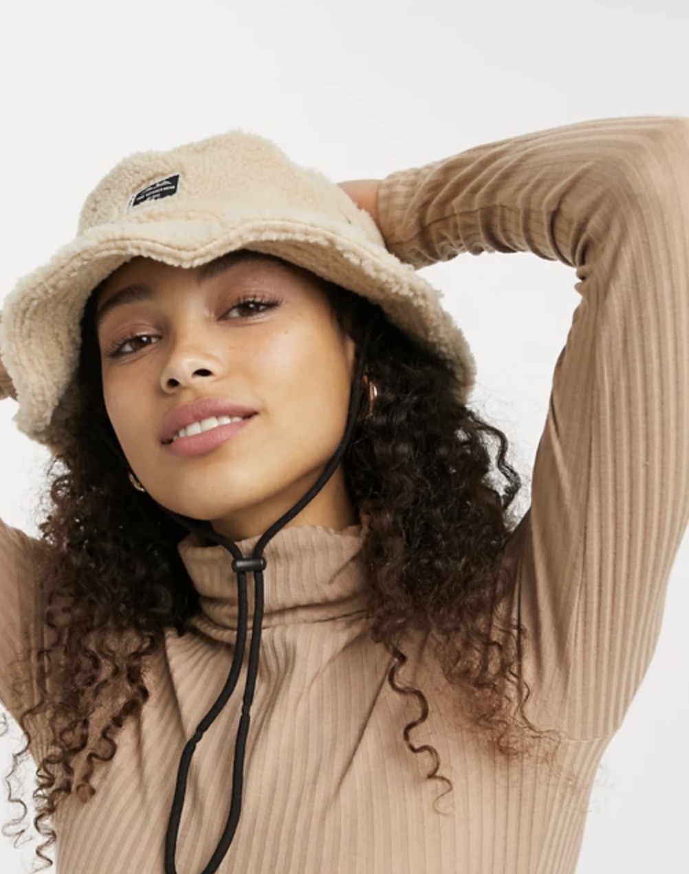 Kavu Fur Ball Boonie bucket hat in cream