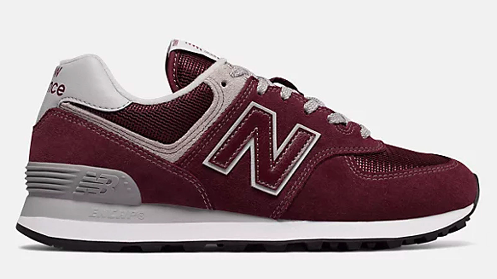 New Balance 574 burgundy