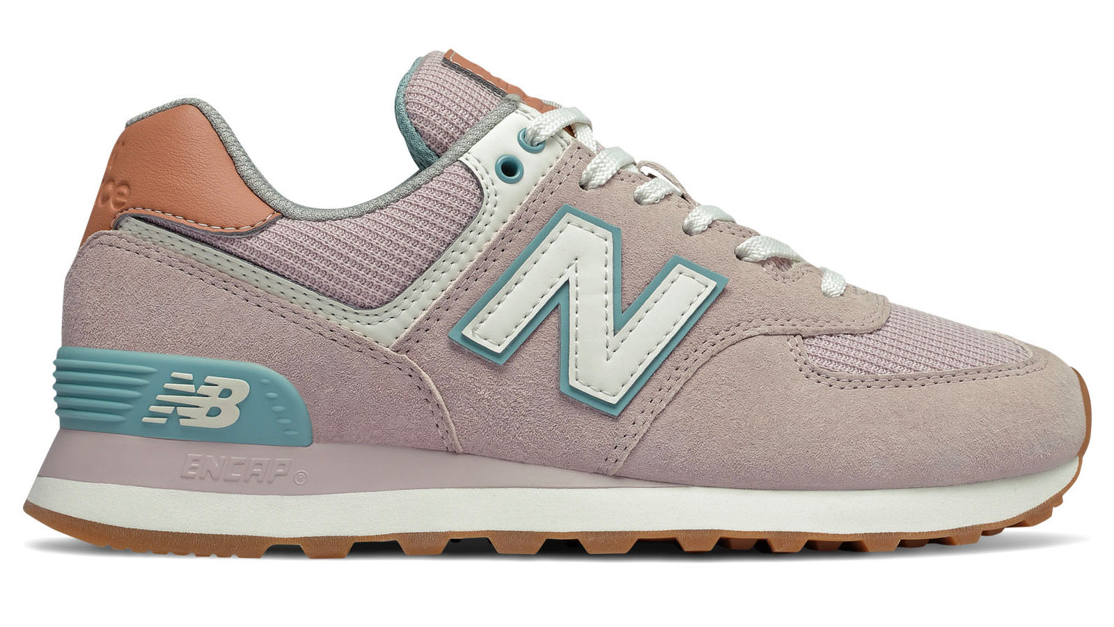 New Balance 574 pink blue