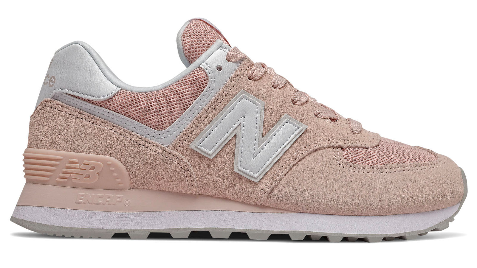 New Balance 574 pink silver