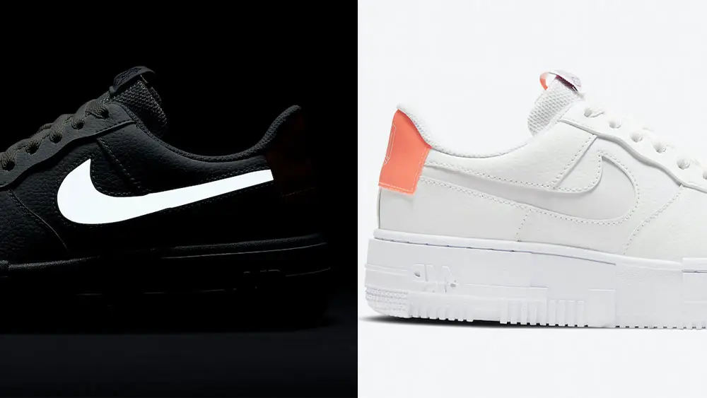 Coral Heels And Reflective Swooshes Feature On The Latest Air Force 1 Pixel The Sole Supplier