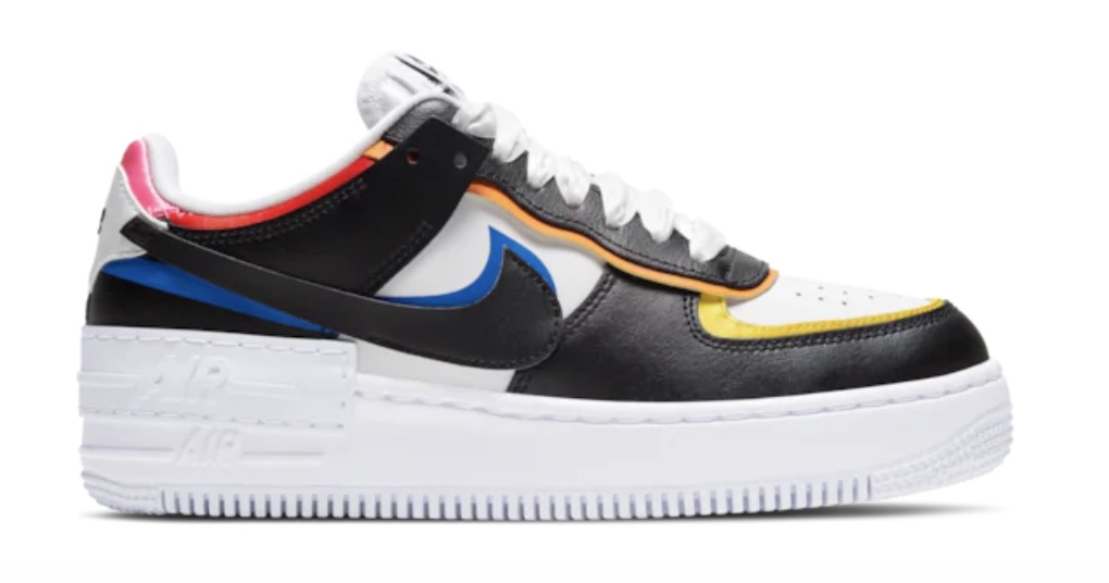 Nike Air Force 1 Shadow White Black Multi