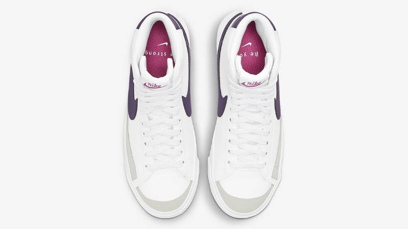 Nike Blazer Mid 77 GS White Eggplant