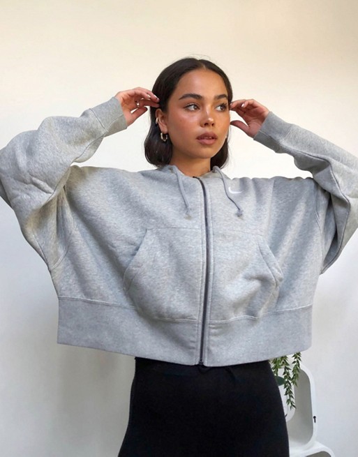 Nike Grey Zip Sweatshirt