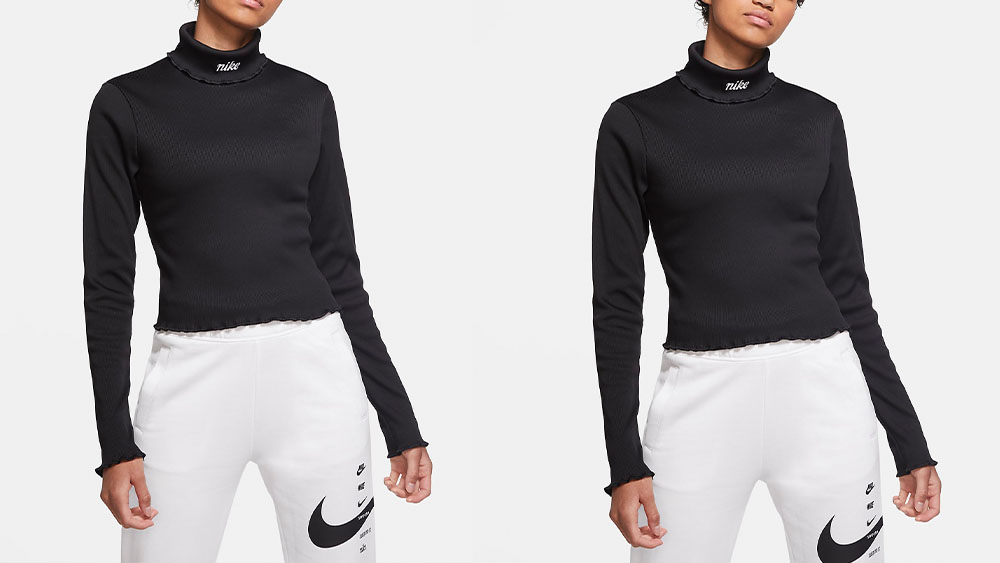 Nike Sportswear Ribbed Top Black