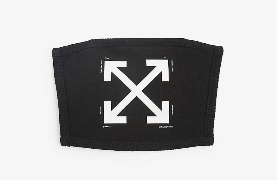 Off-White Arrow-print Face Mask Black
