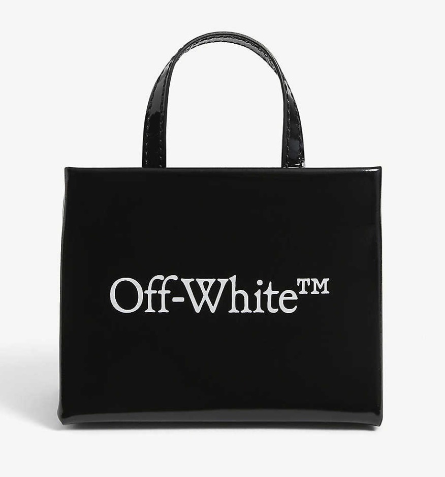 Off-White Logo Print Tote Bag Black