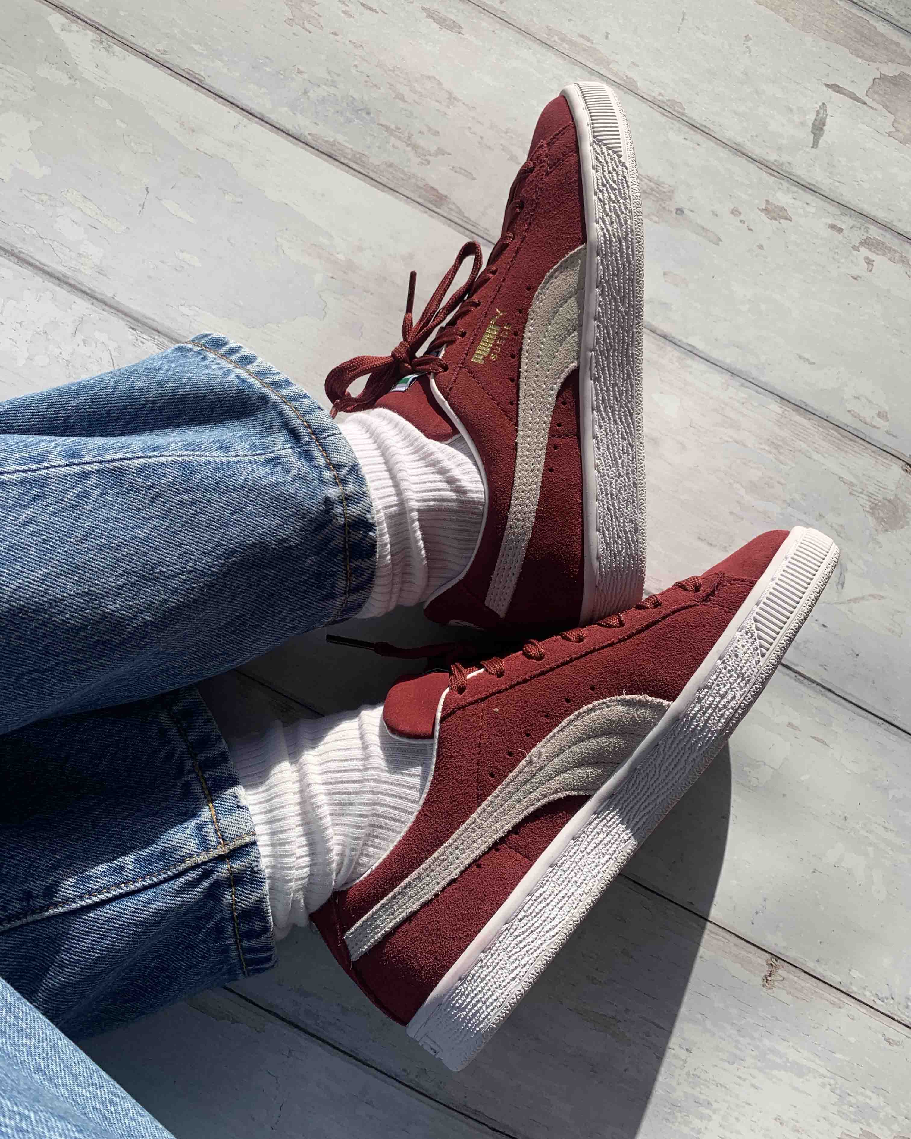Puma Suede Burgundy 3