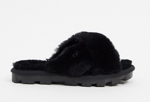 UGG Fuzzette Slippers Black