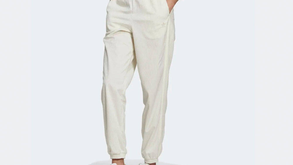 adidas corduroy joggers cream