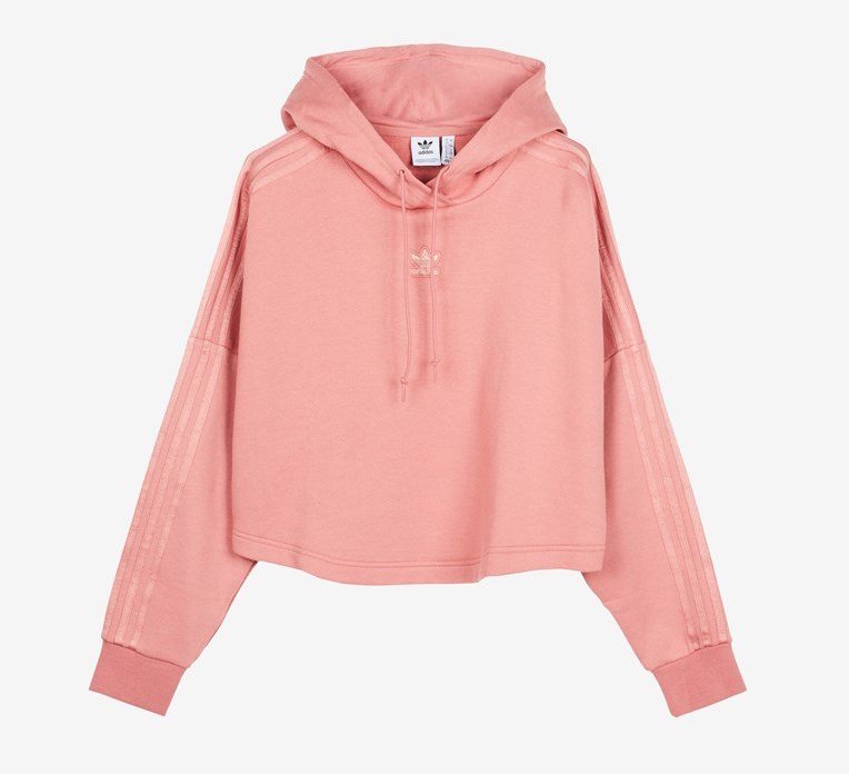 adidas Originals Cropped Hoodie Ash Pink