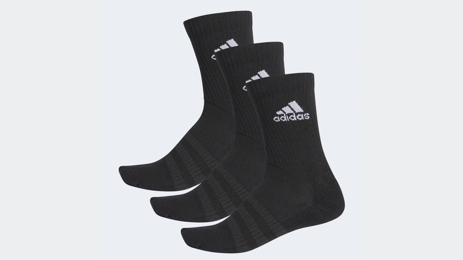 adidas black socks three pack