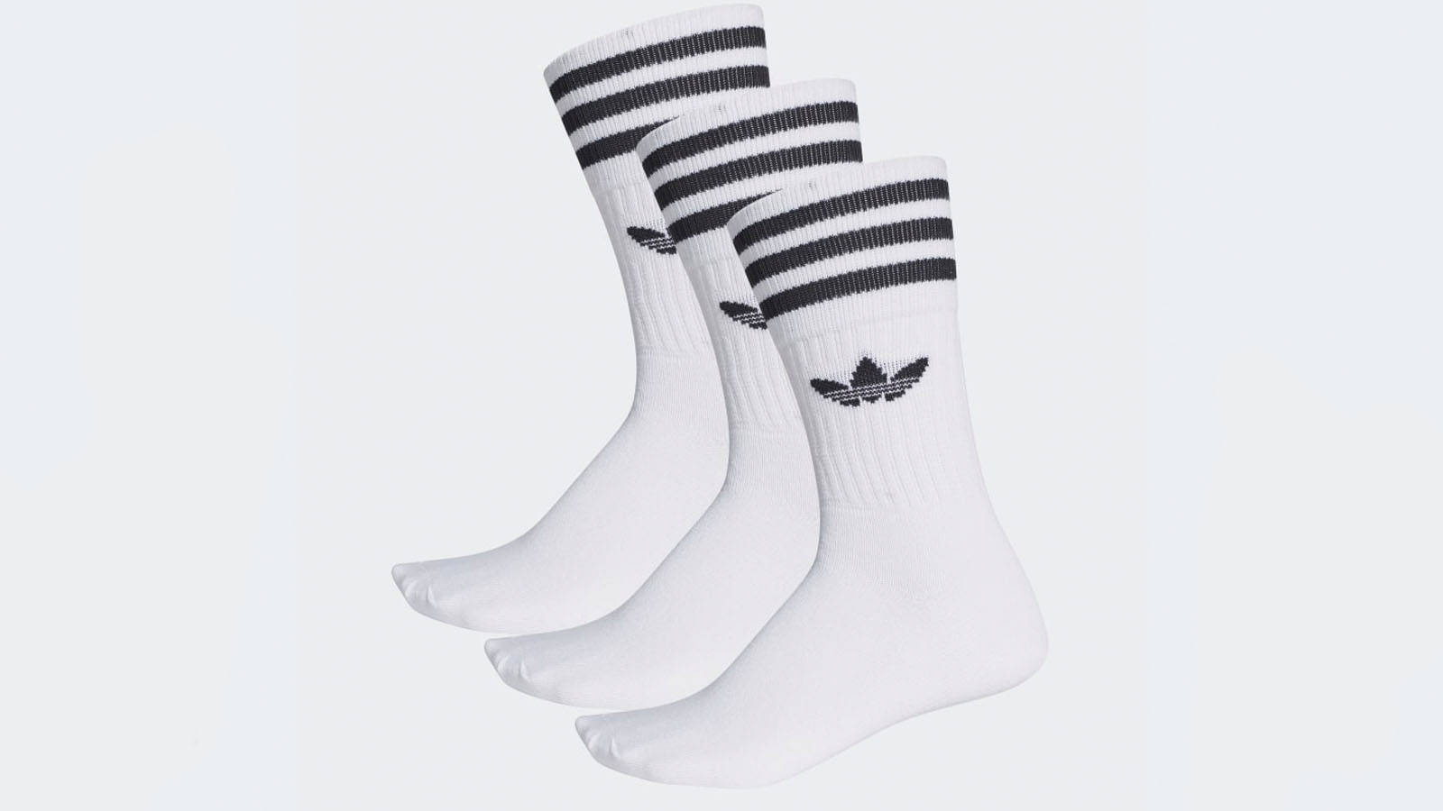 adidas crew trefoil socks three pack