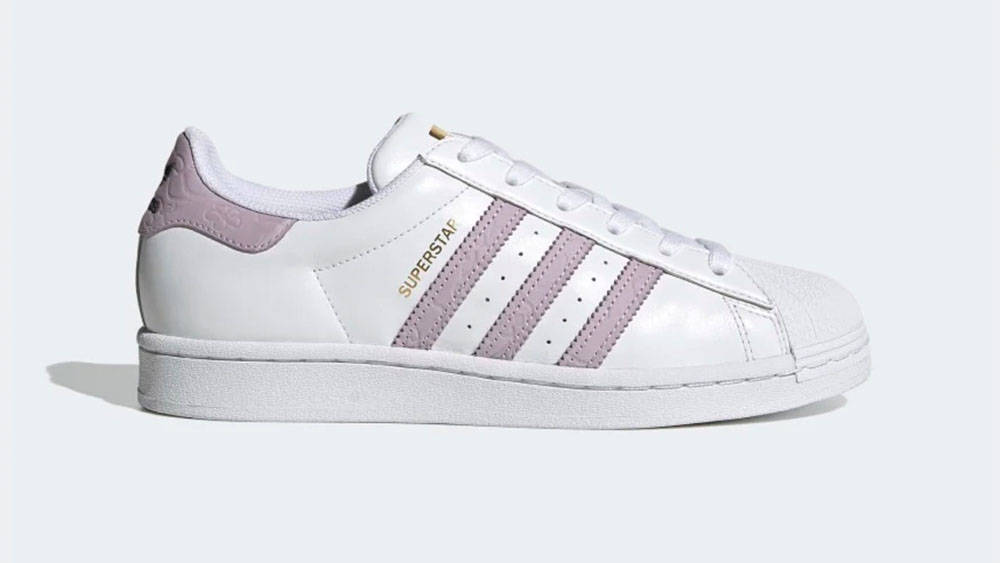 adidas superstar white purple