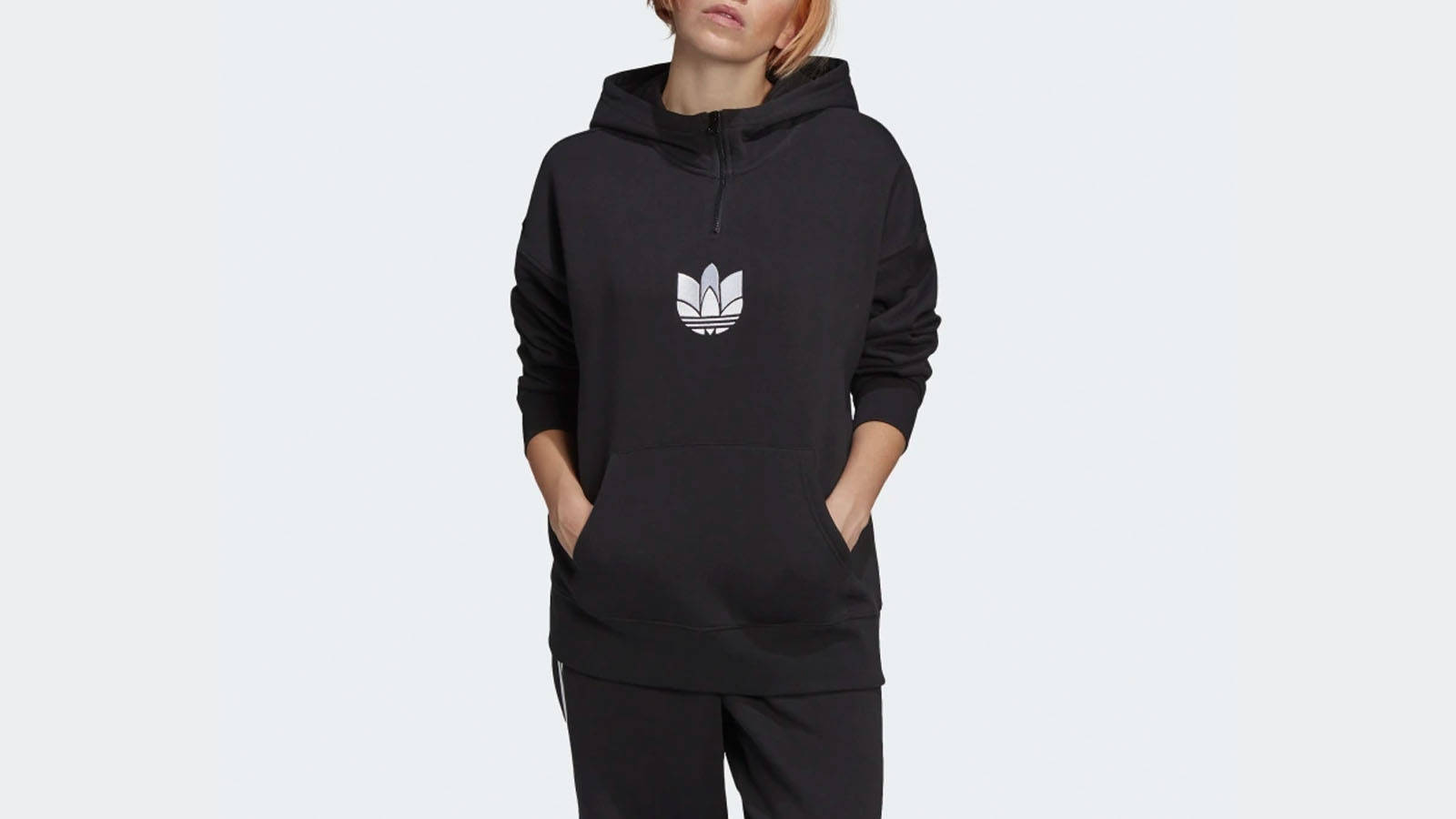 adidas trefoil logo hoodie