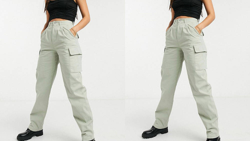 ASOS Design Cargo Trousers Sage