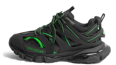 balenciaga track neon green