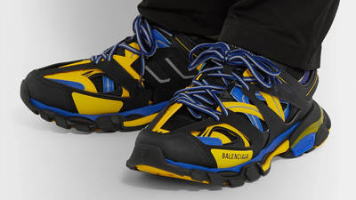 black yellow and blue balenciaga