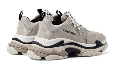 balenciaga triple s black and beige