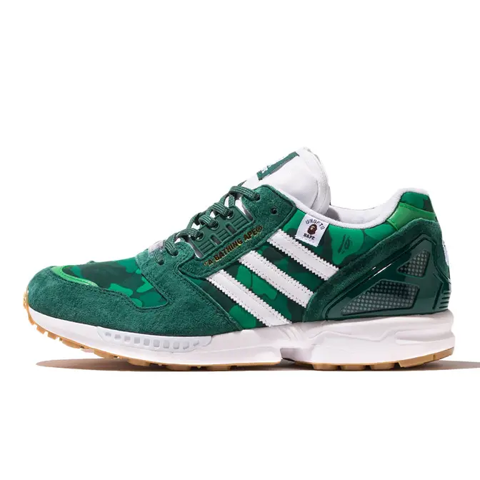 BAPE x Undefeated x adidas ZX 8000 Green