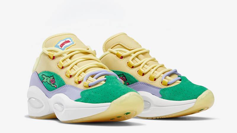 BBC Ice Cream x Reebok Question Low Yellow Lilac Glow Where To
