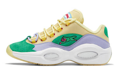 reebok question low cyan