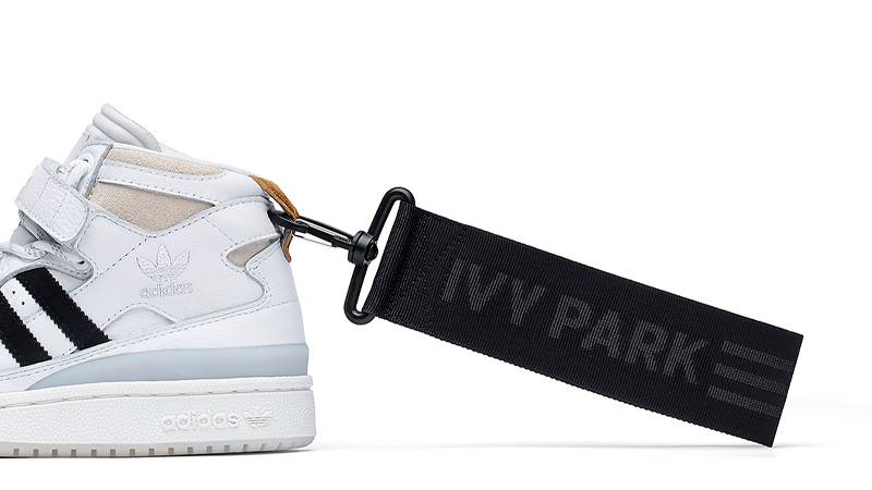 Beyonce Ivy Park x adidas Forum Mid White Black Tag