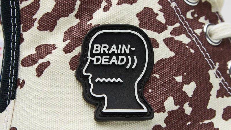 Brain Dead x Converse Chuck 70 High Egret Brown Closeup