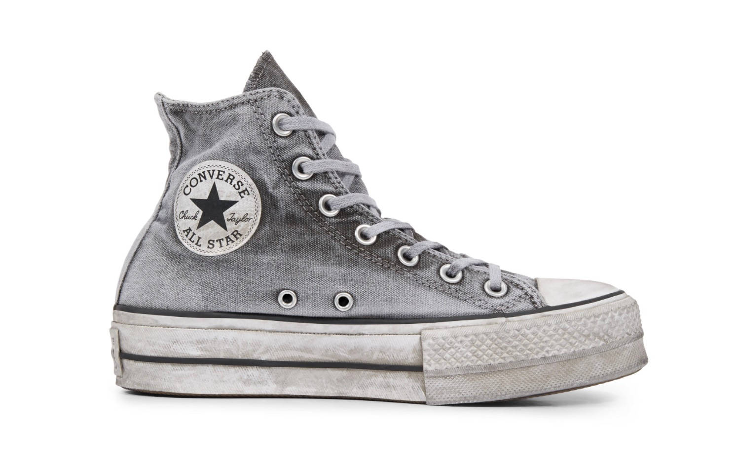 Chuck Taylor All Star Lift Smoked Canvas High Top Grey