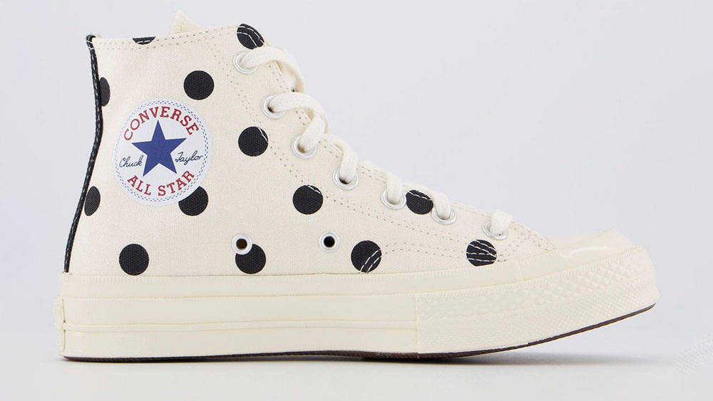 Comme des Garcons x Converse Chuck Taylor Polka Dot Cream