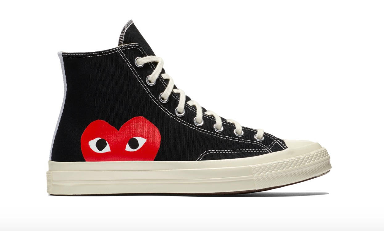 Comme des Garcons x Converse hi black