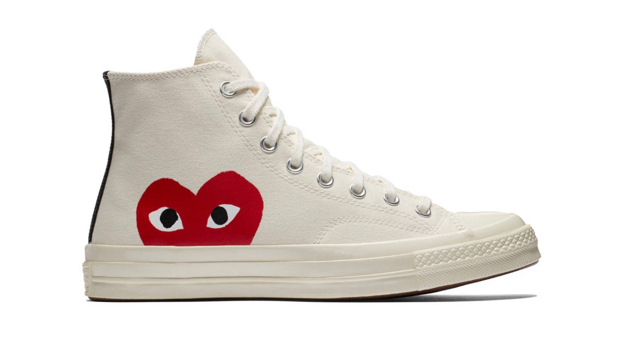 Comme des Garcons x Converse hi cream