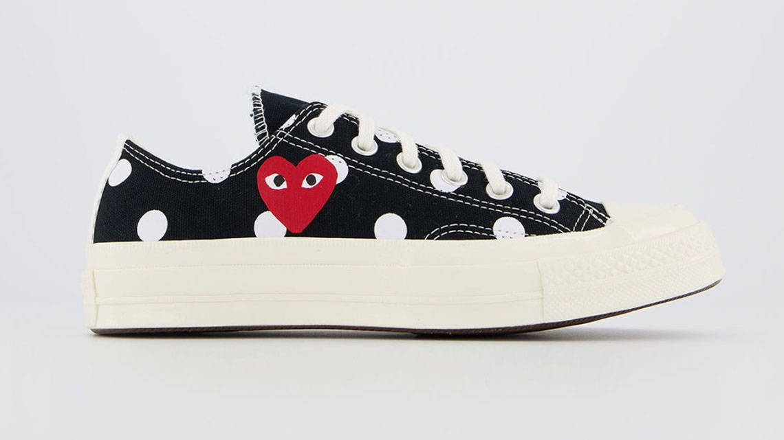 Comme des Garcons x Converse Low Polka Dot Black