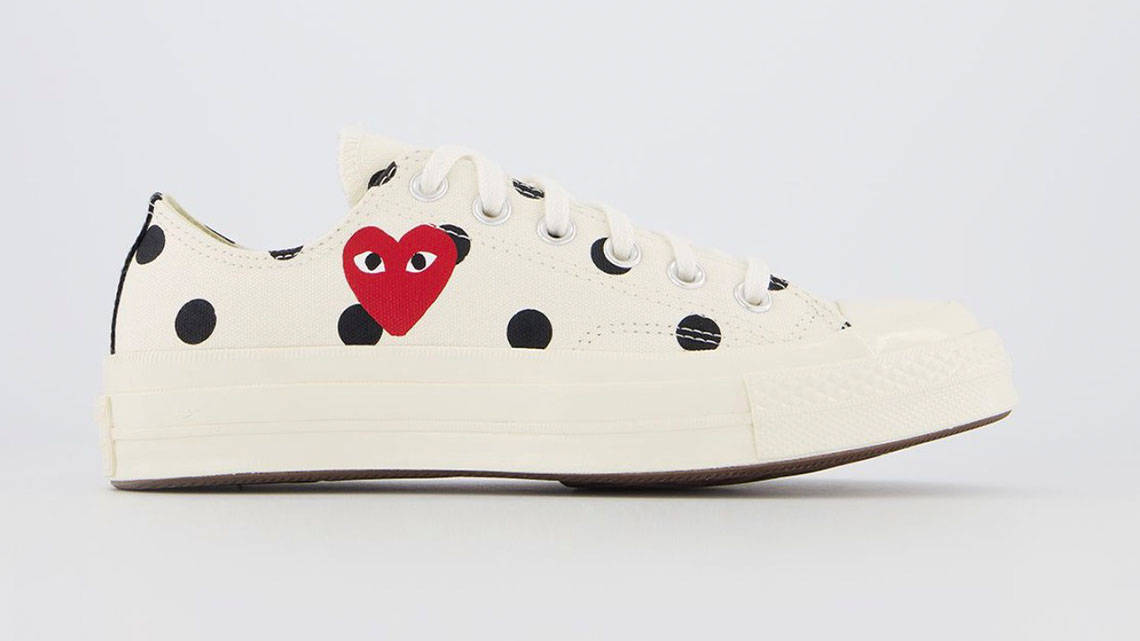 Comme des Garcons x Converse Low Polka Dot Cream