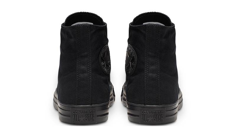 Converse Chuck Taylor All Star Canvas Hi Black Mono Back