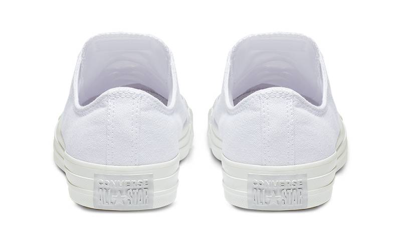 all star low white mono canvas