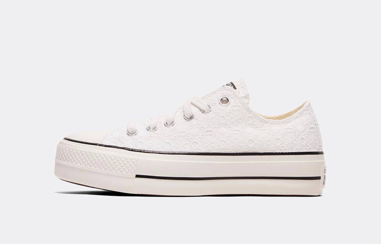 Converse Womens Chuck Taylor All Star Lift Ox ‘Bohemian’ Trainer White