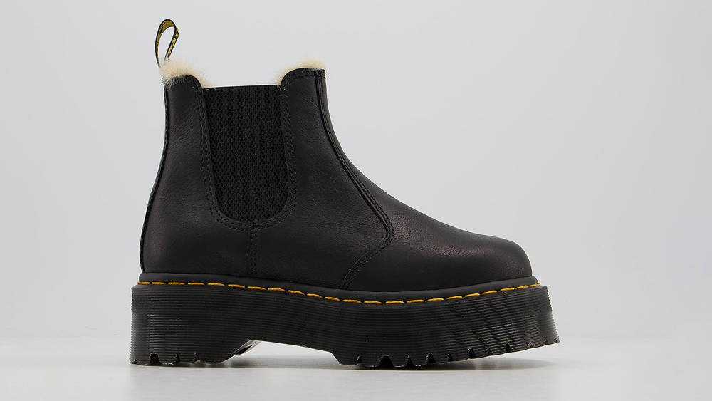 Dr MArtens 2976 Fur Lined Chelsea Boots Office
