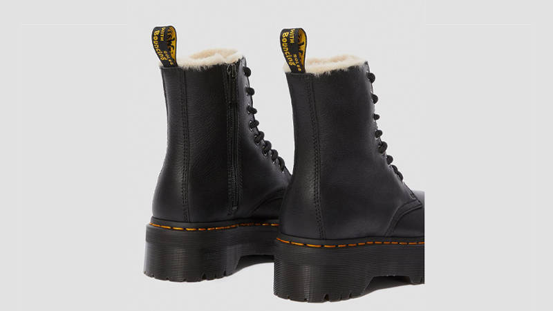 Dr Martens Jadon Fur Platform Lined Boots Black
