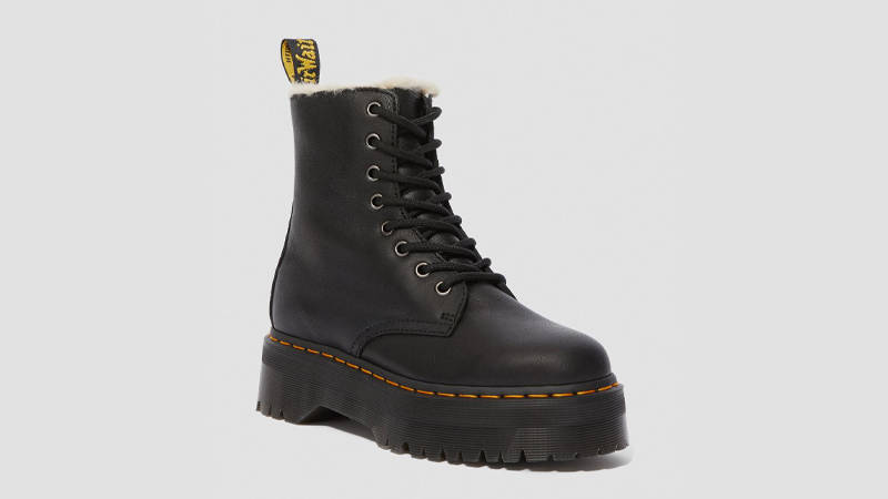 Dr Martens Jadon Fur Platform Lined Boots Black