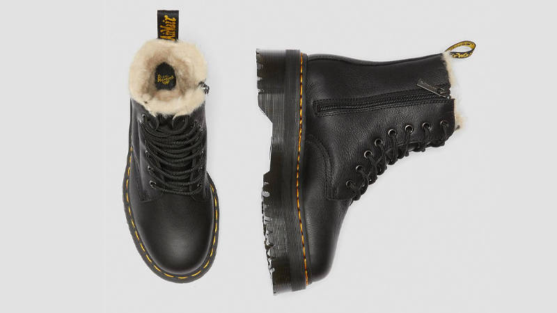 Dr Martens Jadon Fur Platform Lined Boots Black