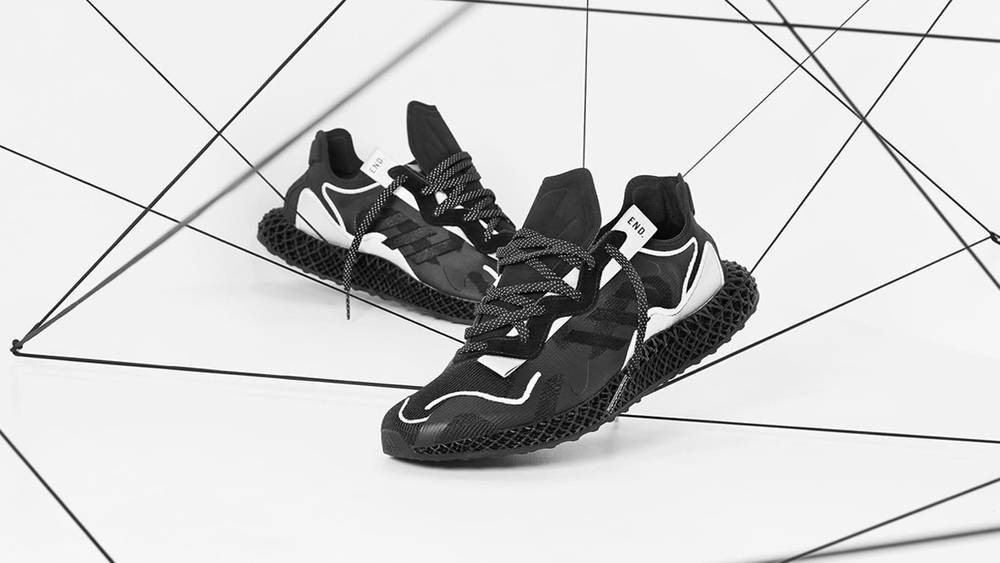 END. x adidas EVO 4D "Dark Matter"