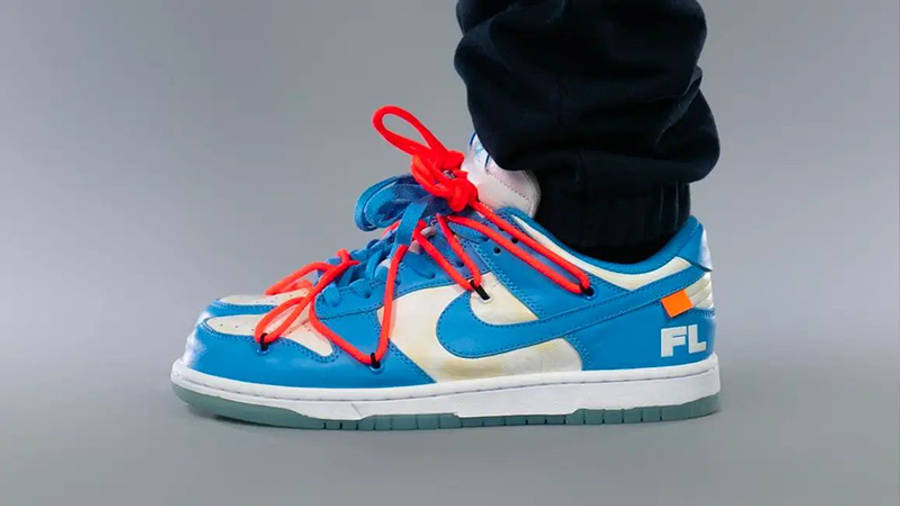 nike dunk low off white blue