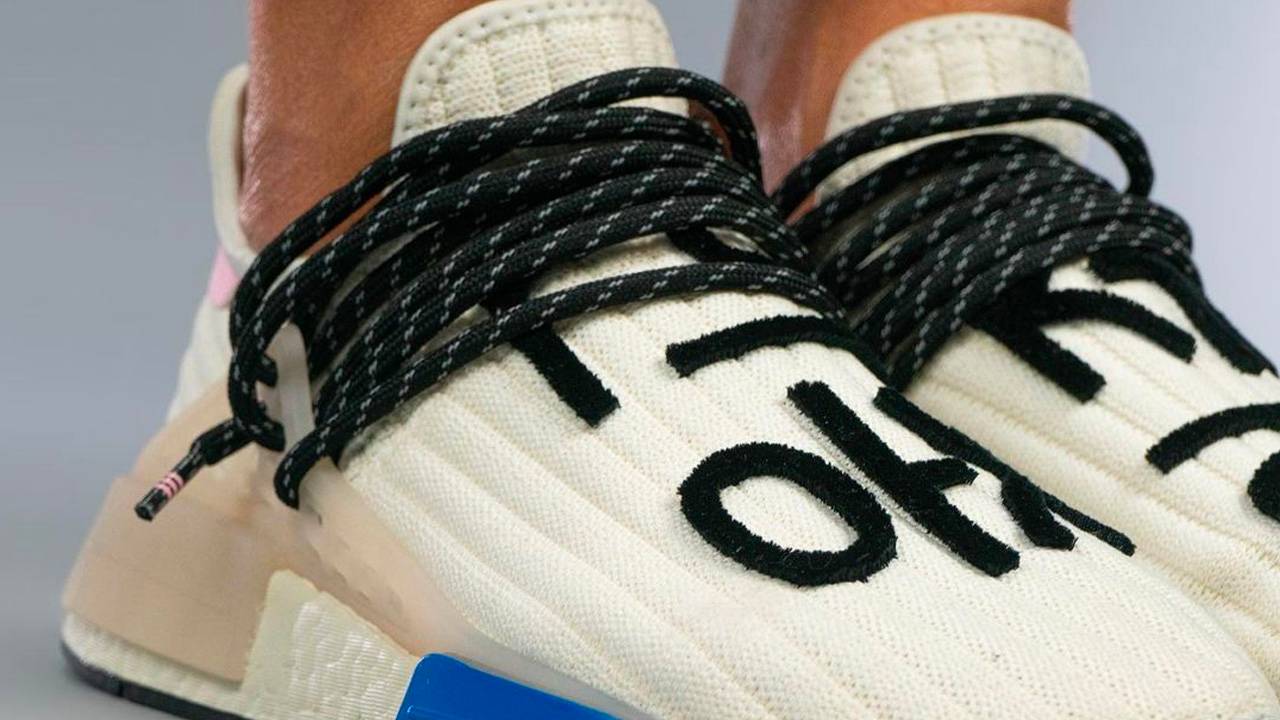 Chenille Adorns the Pharrell Williams x adidas NMD Hu